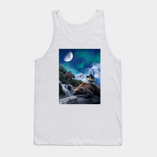 Home Bears Tank Top by Jendi Art